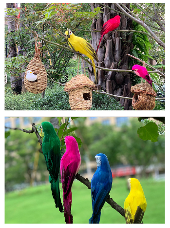 Cimo - Figurilla de loro para decoración de jardín