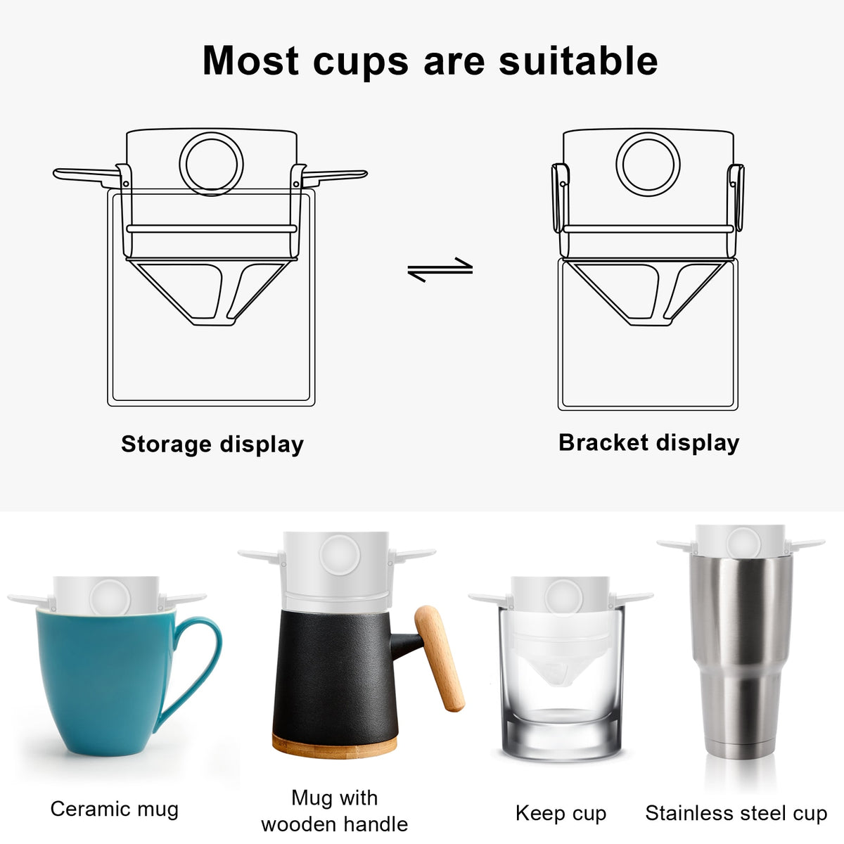 Pert - Filtro de café plegable y portátil