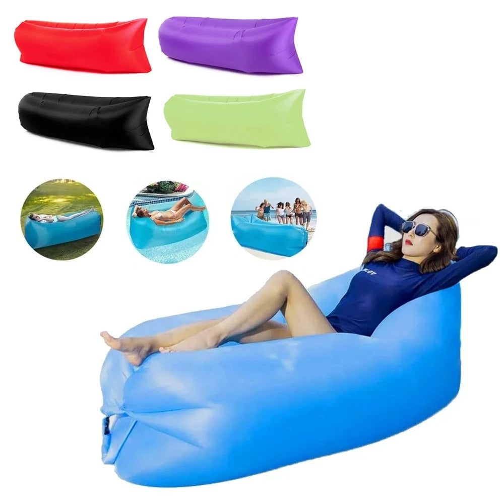 Belu - Sofá inflable portátil para adultos y niños