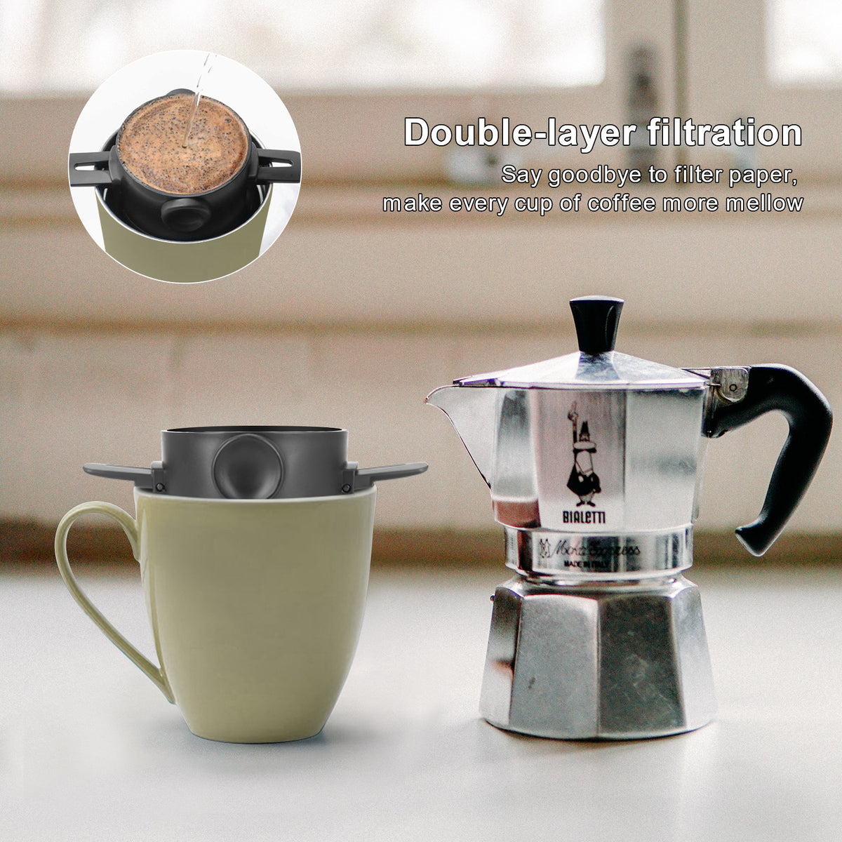 Pert - Filtro de café plegable y portátil