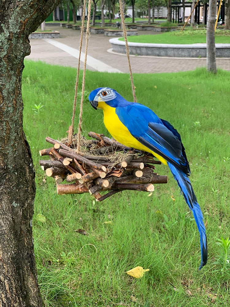 Cimo - Figurilla de loro para decoración de jardín