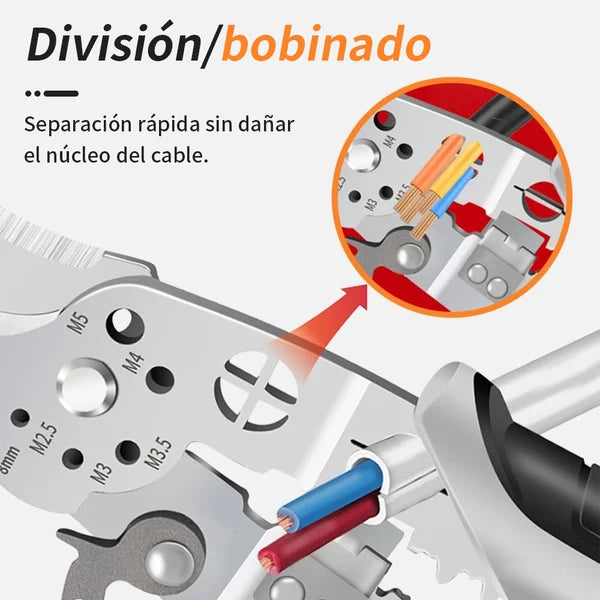 Cric - Alicates Crimpadora de Cables Multifuncional