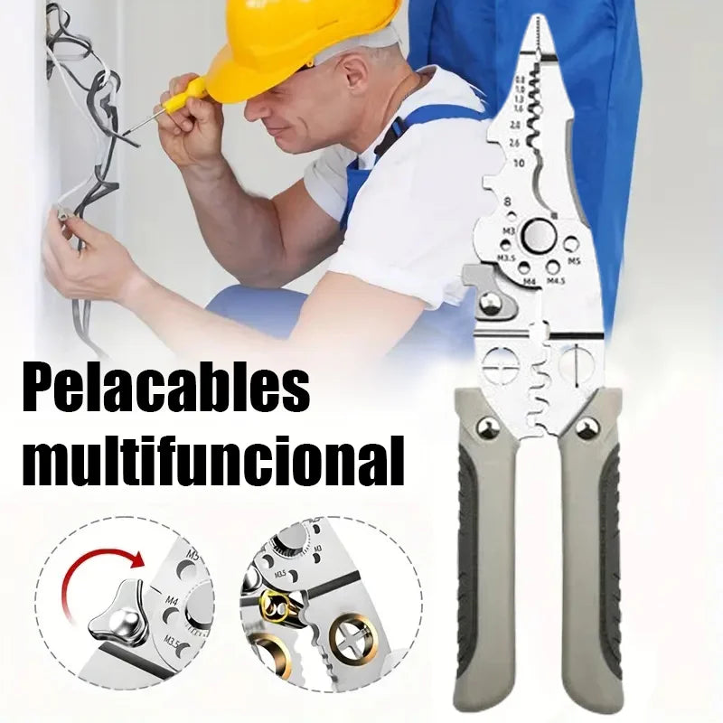 Cric - Alicates Crimpadora de Cables Multifuncional