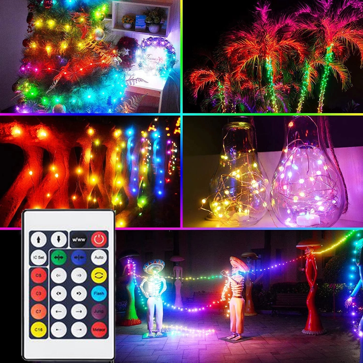 Luces de Navidad LED con Mando a Distancia