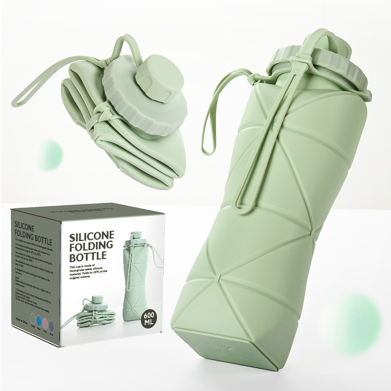 Fild - Botella de agua plegable para el aire libre